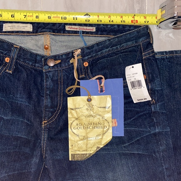 AG-Ed Adriano Goldschmied The Kiss Slim Straight Leg, 33Rx34, NWT, $205 MSRP - Picture 5 of 13